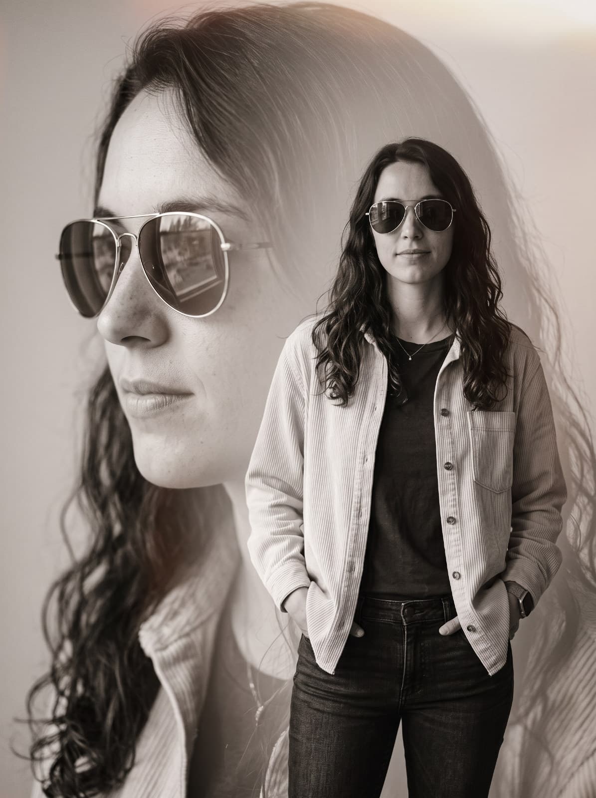 Double Exposure Portrait